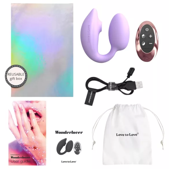 Love to Love Wonderlover - klitora stimulators G punkta vibrators (violets)