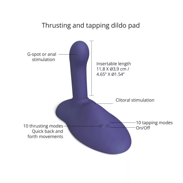 Love to Love GoFast - stumjamais un klitora stimulējošais vibrators ar piesūcekni (zils)