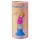 Love to Love Candy Loop - izgaismojošs LED silikona dildo (rozā-zils) - 16,9 cm