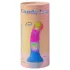 Love to Love Candy Loop - izgaismojošs LED silikona dildo (rozā-zils) - 16,9 cm