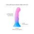 Love to Love Candy Loop - izgaismojošs LED silikona dildo (rozā-zils) - 16,9 cm