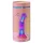 Love to Love Sugar Bomb - gaismu izstarojošs LED silikona dildo (rozā-dzeltens) - 16,9 cm