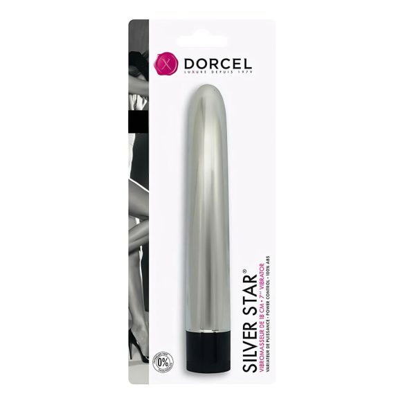 Dorcel klasiskais vibrators Silver Star sudraba krāsā