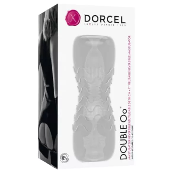 Dorcel Double Oo - vīriešu masturbators caurspīdīgs