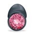 Dorcel Geisha Plug Ruby L - rozā akmens anālais plug (melns)