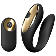 Dorcel Perfect Lover - uzlādējams pāru vibrators (melns)
