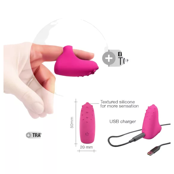 Dorcel Magic Finger - akumulators, pirkstu vibrators (rozā)