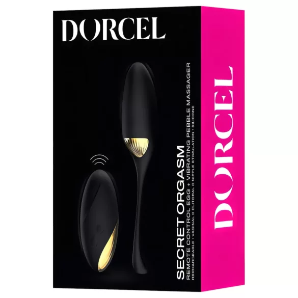 Dorcel Secret Orgasm - melns vibrators olas veidā
