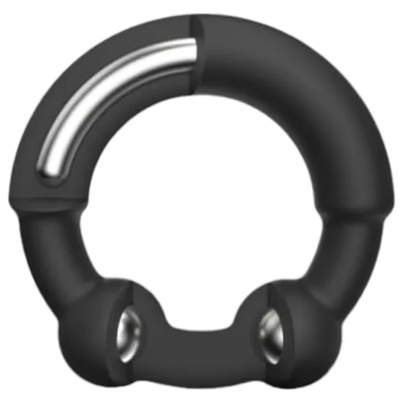 Dorcel Stronger Ring - metāla elementi erekcijas gredzens melns