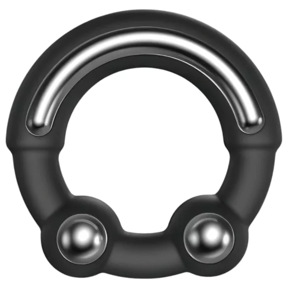 Dorcel Stronger Ring - metāla elementi erekcijas gredzens melns