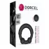 Dorcel Stronger Ring - metāla elementi erekcijas gredzens melns