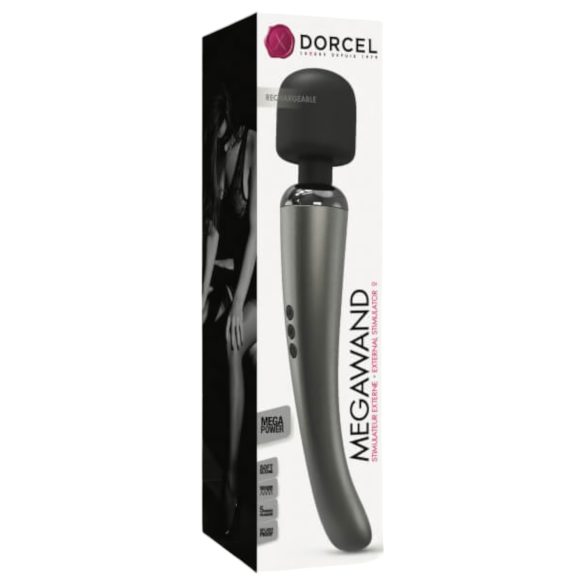 Dorcel Megawand - uzlādējams masāžas vibrators (sudraba krāsā)