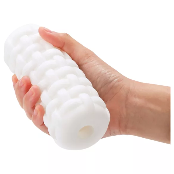 Dorcel Cup Tight - masturbators vīriešiem ar pērļotu kanālu (balts)