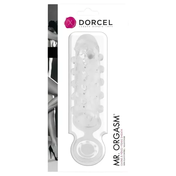 Dorcel Mr. Orgasm - lodveida dzimumlocekļa uzmava (caurspīdīga)