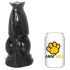 AnimHole Wolf - vilku dzimumlocekļa dildo - 21cm (melns)