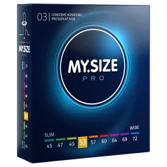   My.Size PRO - prezervatīvi individuālam izmēram - 53 mm (3 gab.)