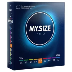   My.Size PRO - prezervatīvi individuālā izmērā - 57 mm (3 gab.)