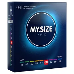   My.Size PRO - prezervatīvi individuālā izmērā - 60 mm (3 gab.)