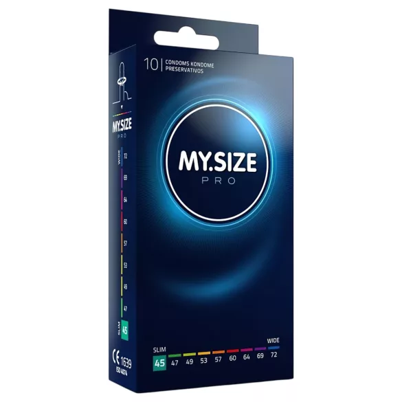 My.Size PRO - prezervatīvi individuālajā izmērā - 45 mm (10 gab.)