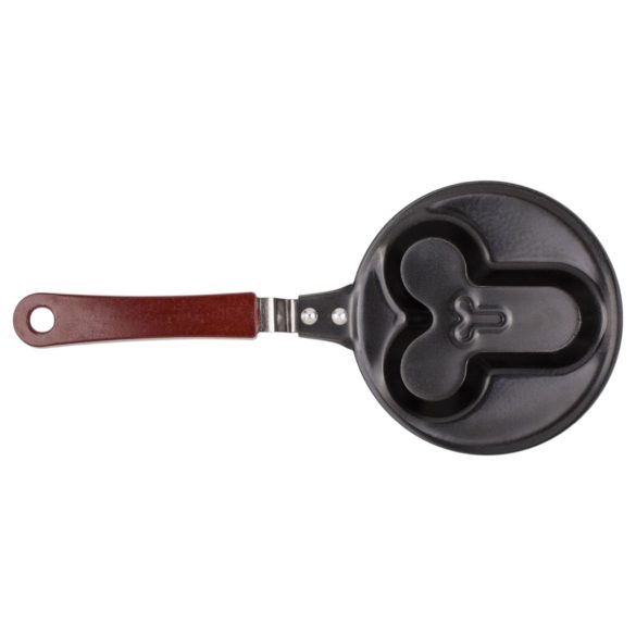 Penis formā veidota ceptas olas panna