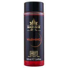 HOT ādas kopšanas masāžas eļļa - sildoša (100ml)