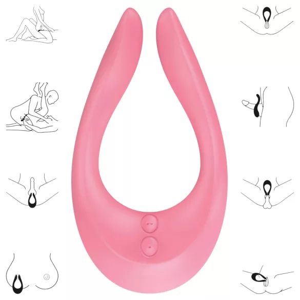Satisfyer Endless Joy - pāru vibrators uzlādējams rozā