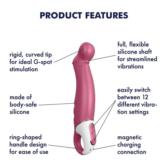 Satisfyer Petting Hippo - uzlādējams ūdensizturīgs vibrators rozā