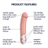 Satisfyer Master - ūdensizturīgs uzlādējams vibrators naturālās krāsas