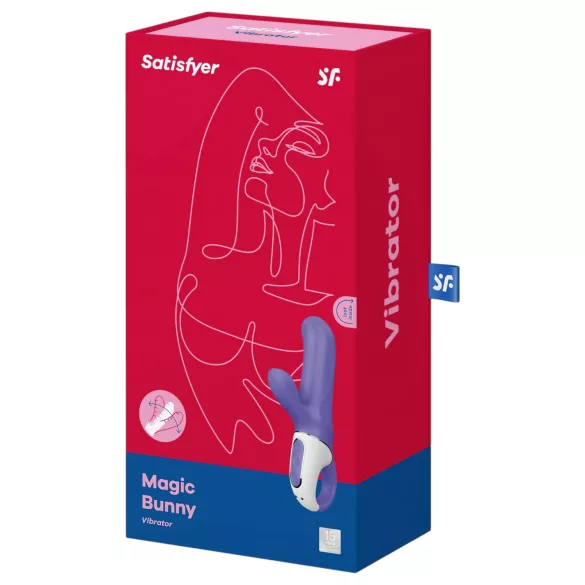 Satisfyer Magic Bunny - ūdensizturīgs klitora vibrators ar rociņu zils