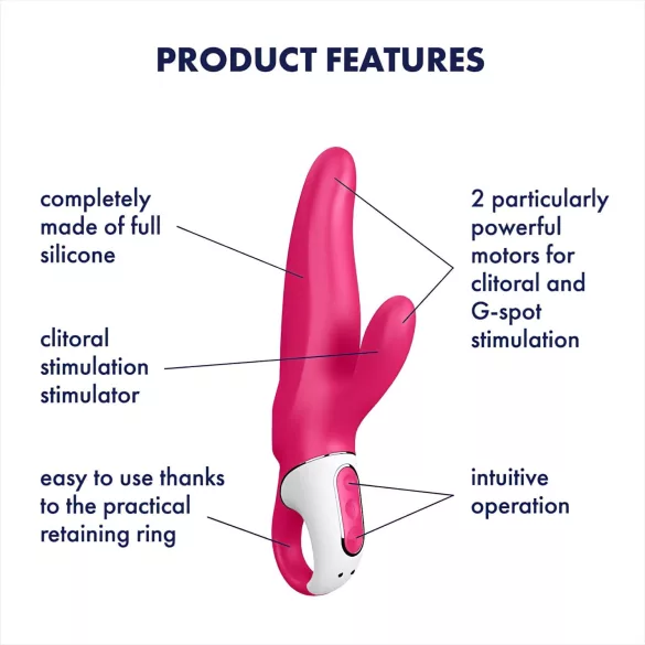 Satisfyer Mr. Rabbit - ūdensizturīgs truša tipa vibrators ar klitora stimulatoru