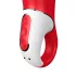 Satisfyer Power Flower - ūdensizturīgs uzlādējams vibrators sarkans