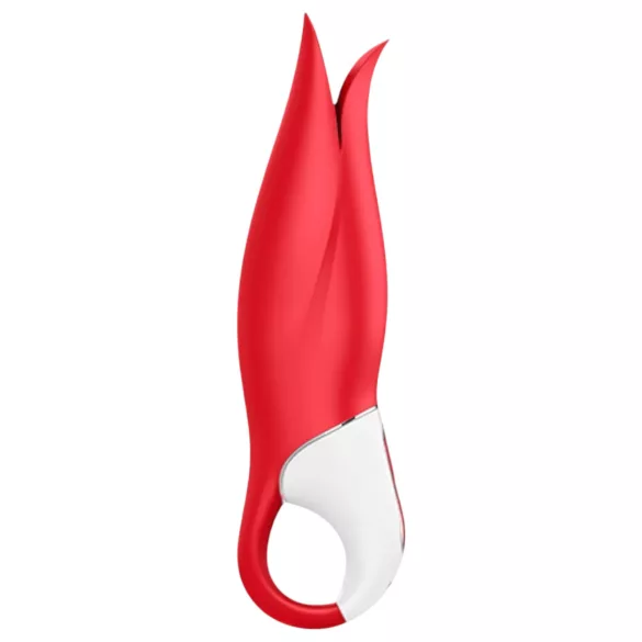 Satisfyer Power Flower - ūdensizturīgs uzlādējams vibrators sarkans