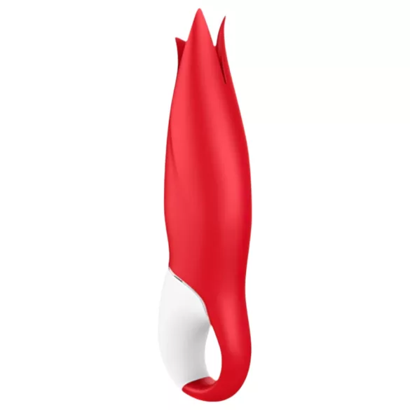 Satisfyer Power Flower - ūdensizturīgs uzlādējams vibrators sarkans