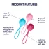 Satisfyer iegurņa stiprināšanas bumbiņu komplekts 3 gab