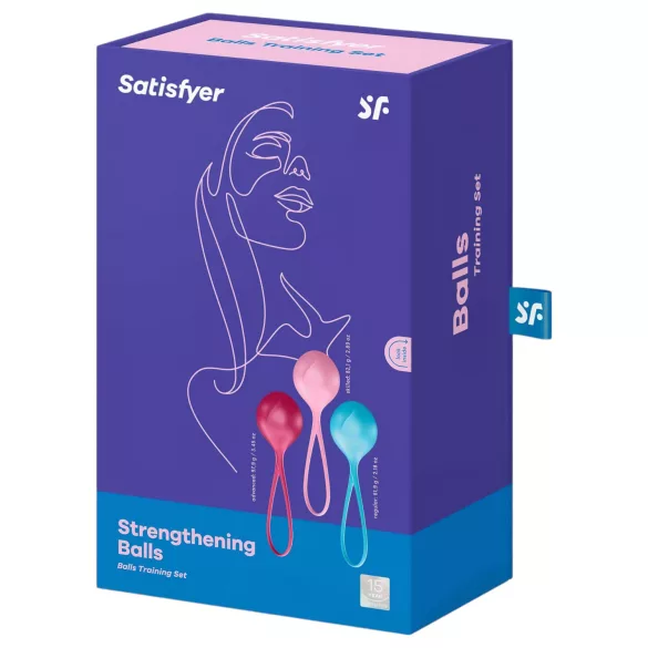 Satisfyer iegurņa stiprināšanas bumbiņu komplekts 3 gab