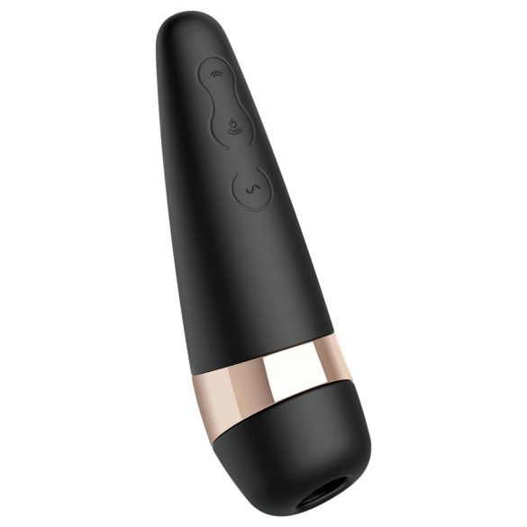 Satisfyer Pro 3+ - ūdensizturīgs, akumulators, klitora stimulators (melns)