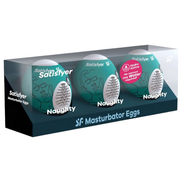 Satisfyer Egg Naughty - masturbators olu komplekts (3 gab.)