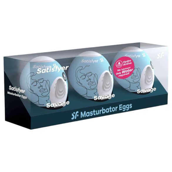 Satisfyer Egg Savage - olas šūnu komplekts (3 gab.)