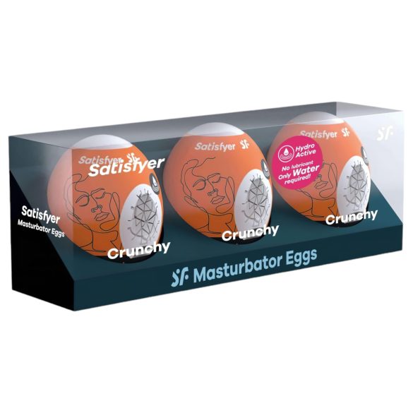 Satisfyer Egg Crunchy - olu masturbators komplekts (3 gabali)
