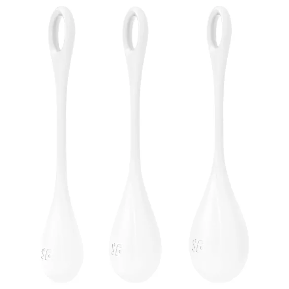 Satisfyer geišas bumbiņu komplekts baltas 3 gab.