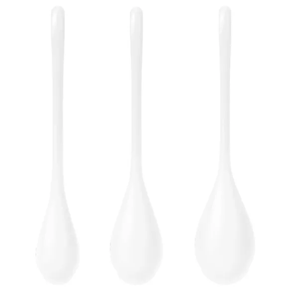 Satisfyer geišas bumbiņu komplekts baltas 3 gab.