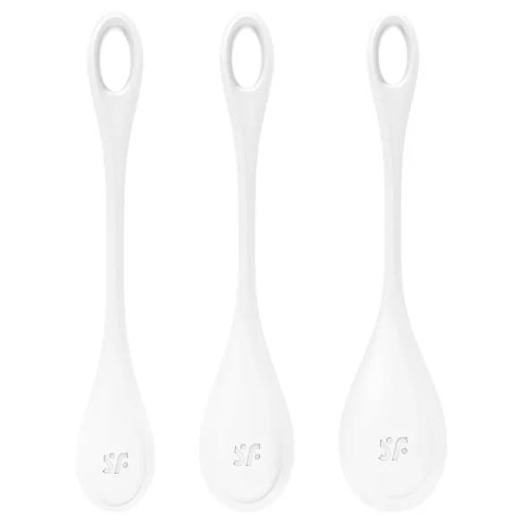 Satisfyer geišas bumbiņu komplekts baltas 3 gab.