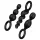 Satisfyer anālais aizbāznis komplekts melns 3 gab