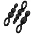 Satisfyer anālais aizbāznis komplekts melns 3 gab