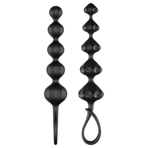 Satisfyer anālais bumbiņu dildos komplekts, melns