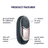 Satisfyer klitora vibrators Dark Desire uzlādējams melns