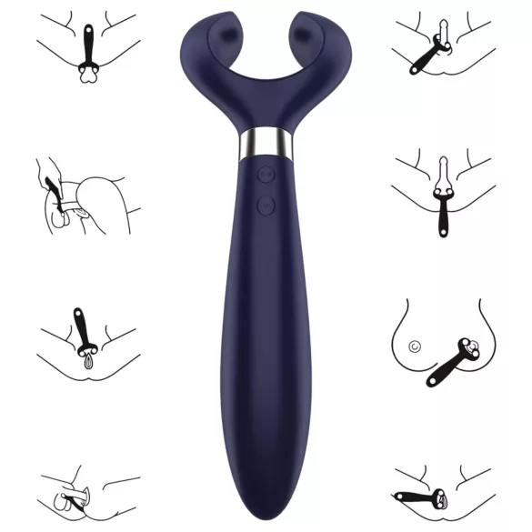 Satisfyer Endless Fun - pāru vibrators, uzlādējams, ūdensizturīgs, zils