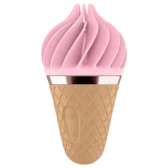   Satisfyer Sweet Treat - uzlādējams rotējošs klitora vibrators rozā-brūns
