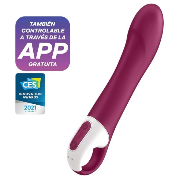 Satisfyer Lielais Karstums - uzlādējams, sildošs G punkta vibrators (sarkans)