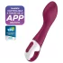 Satisfyer Hot Spot - G-punkta vibrators ar sildīšanu, uzlādējams, sarkans
